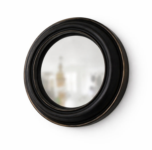 Genuine Quality Atelier De Thiers Round Black Convex Mirror