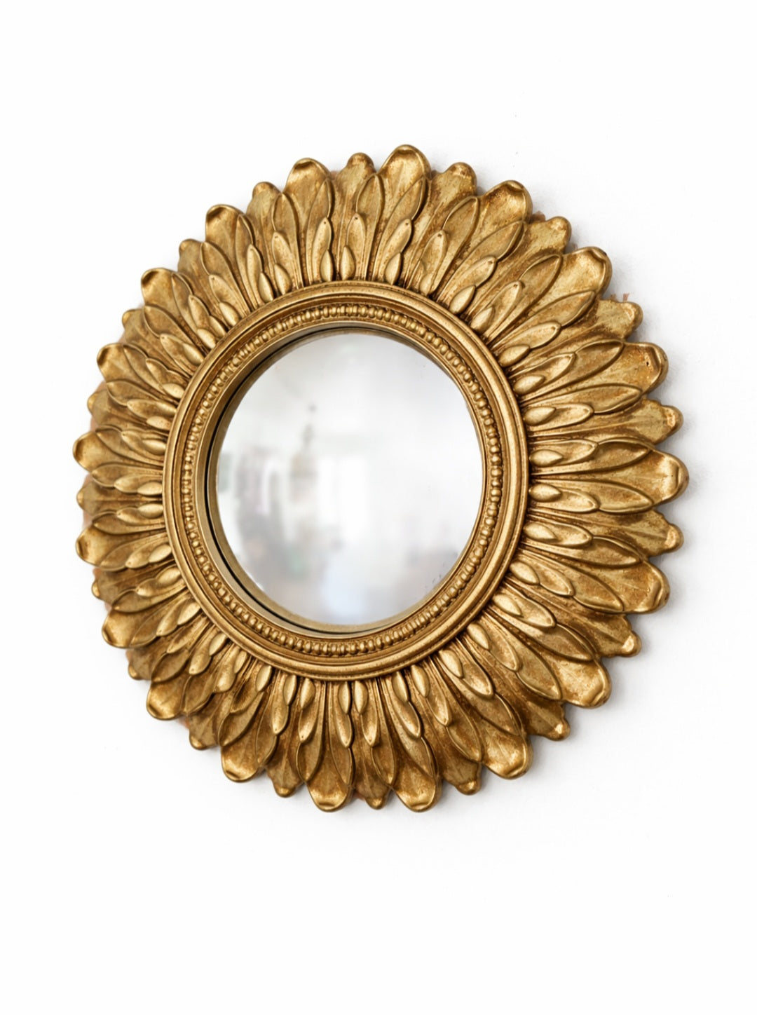 Quality Atelier De Thiers 'Acanthus Leaf' Gold Leaf Look Convex Mirror