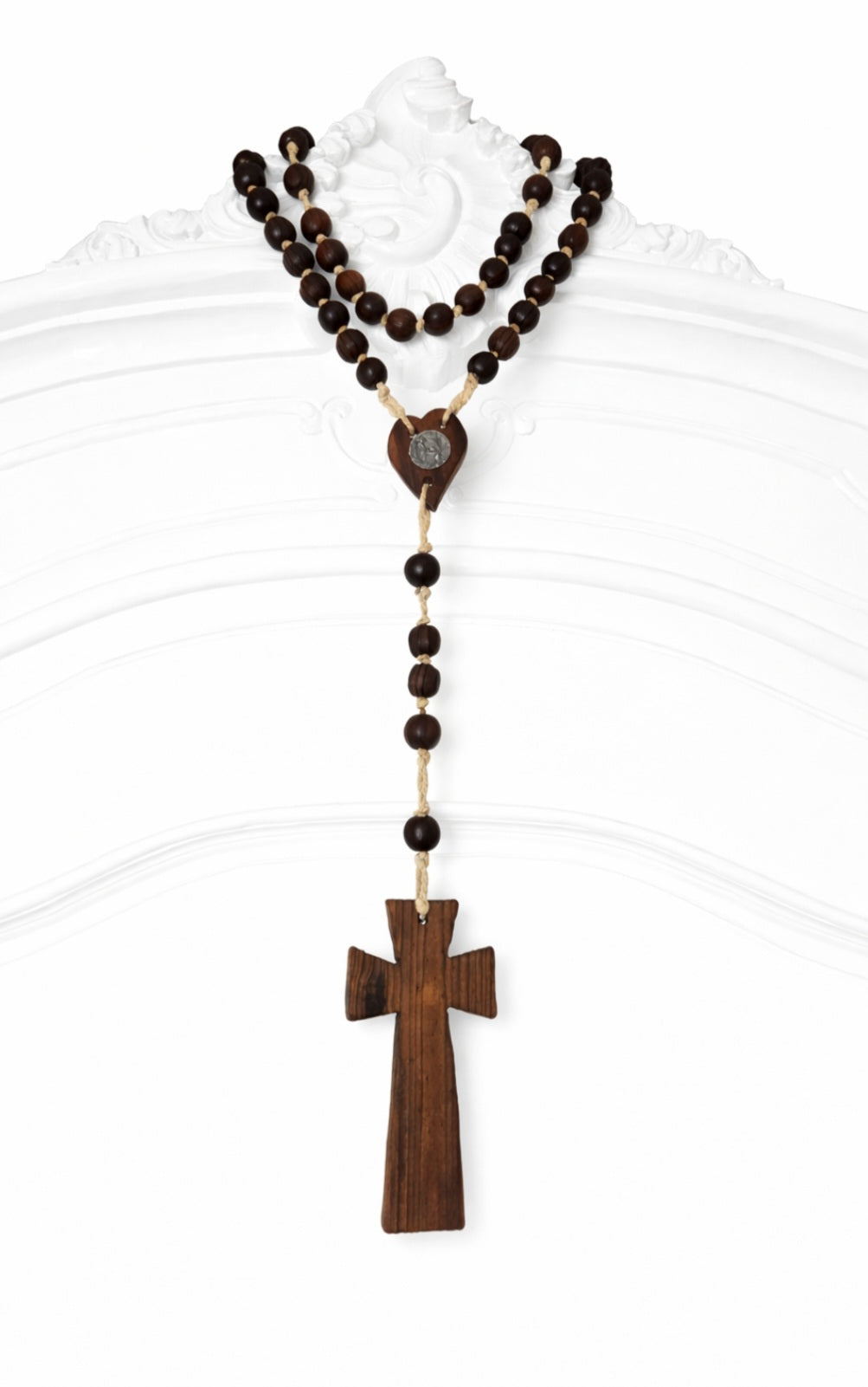 French Vintage Wooden Rosary