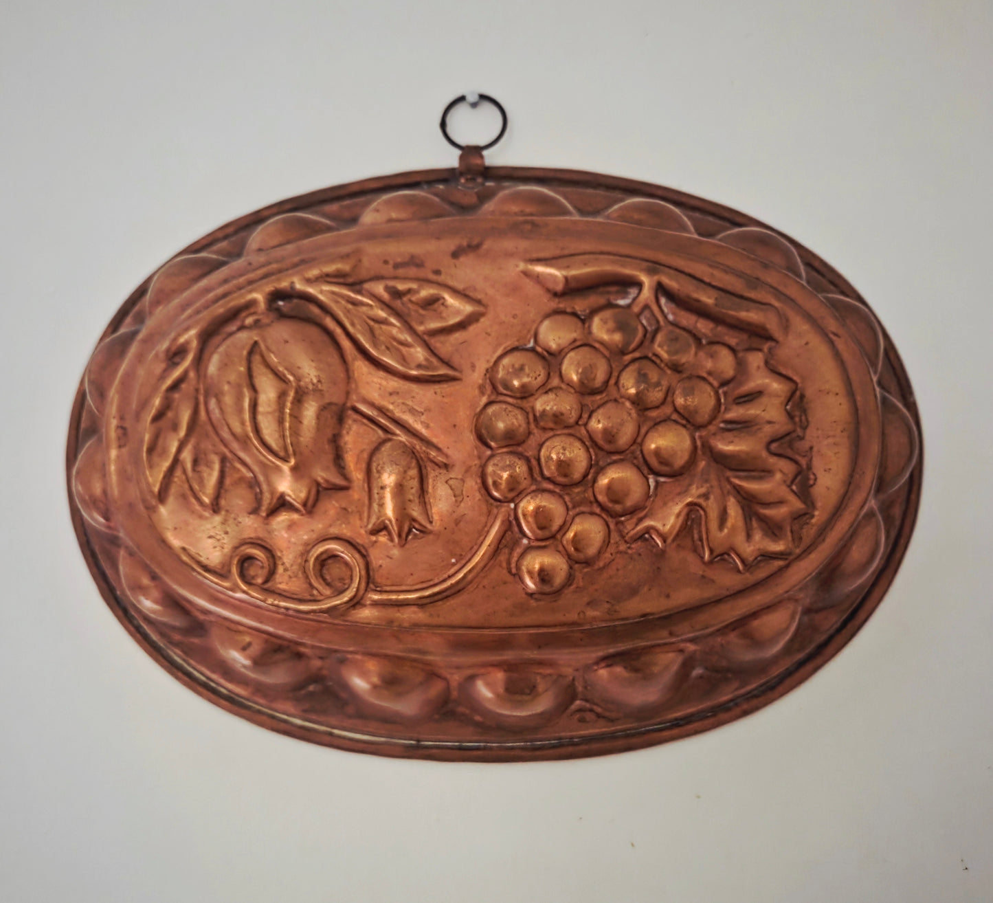 Genuine Antique Copper Baking Mold - Multiple Fruit Motifs