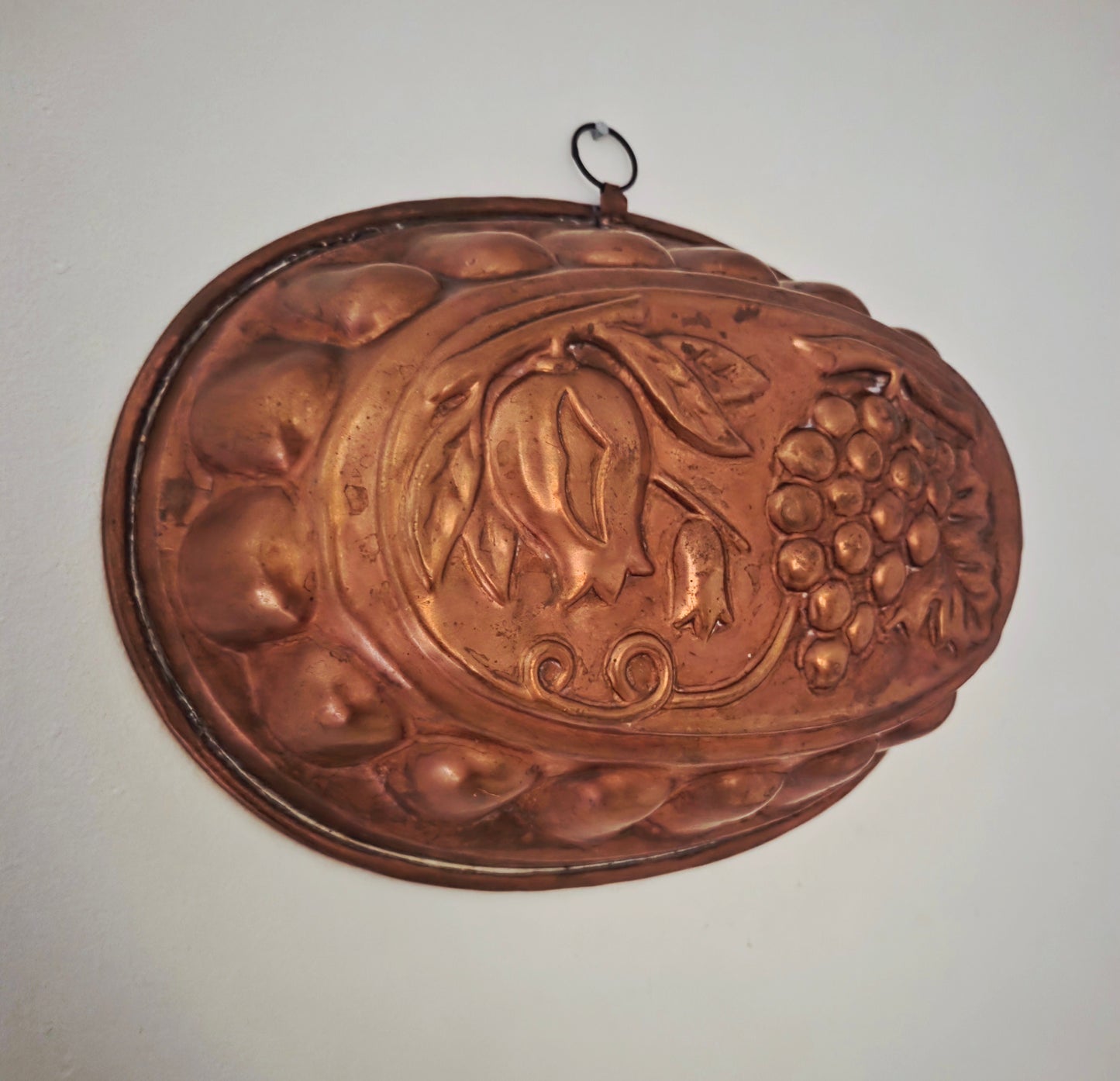 Genuine Antique Copper Baking Mold - Multiple Fruit Motifs