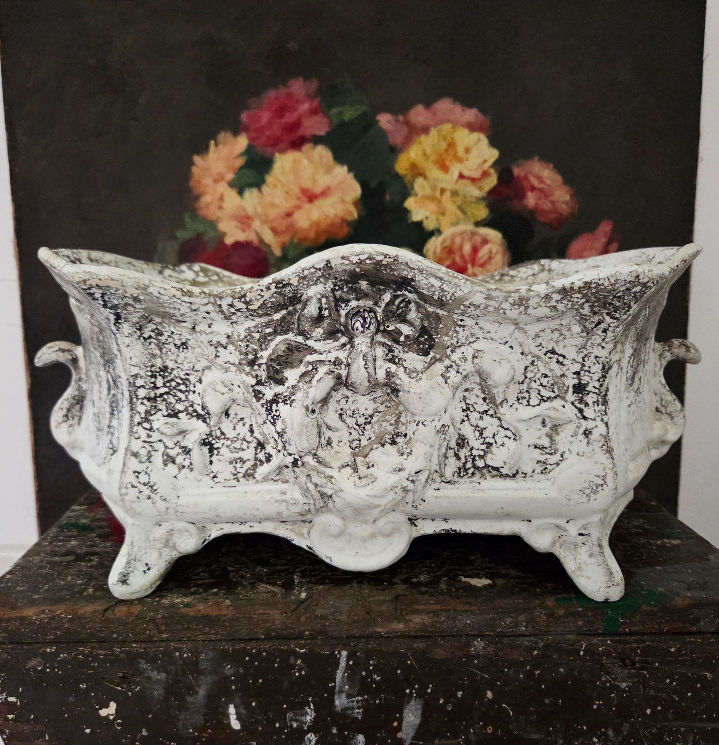 French Jardinier Cast Iron Planter